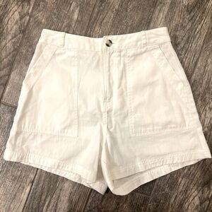 🌟3 for $30🌟 Universal Thread, High Waisted Cotton Shorts, White, 2
